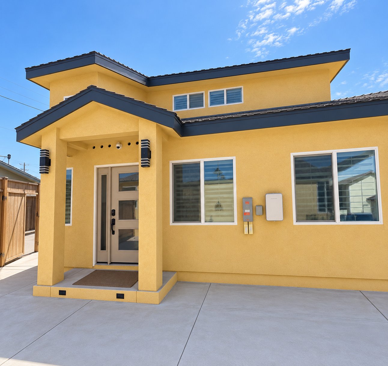 Yellow ADU backyard unit